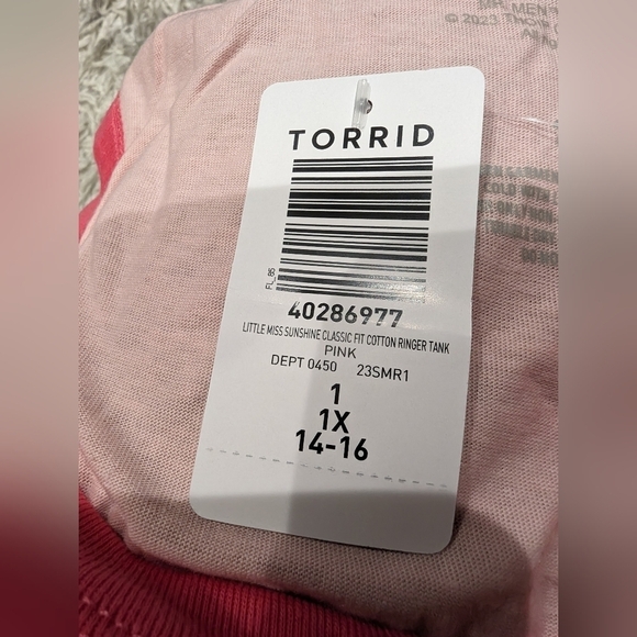 Little Miss Sunshine Torrid, Classic Fit tank plus size 1x - Picture 7 of 7